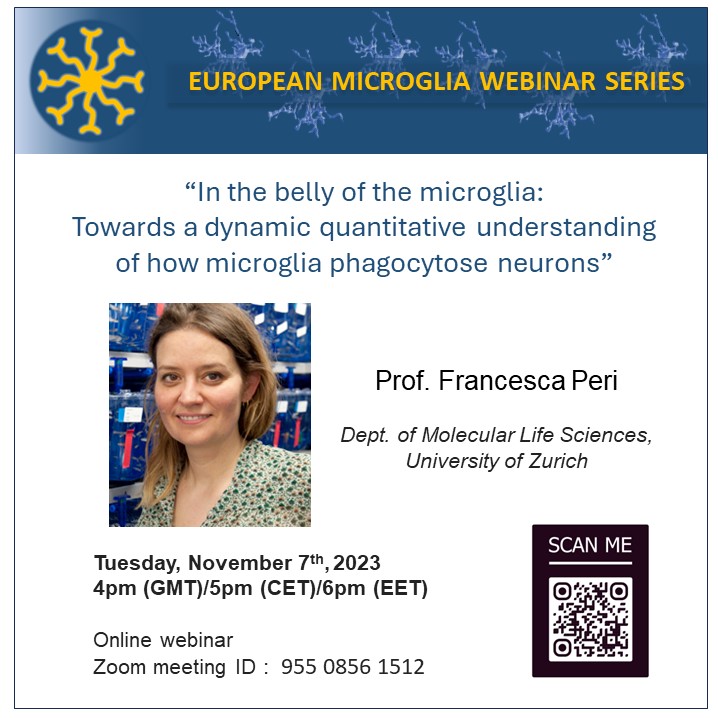 📢 New webinar coming soon 📢 Prof. Francesca Peri from @UZH_en will be our next speaker. Check all the information in the flyer and add it to your calendar!