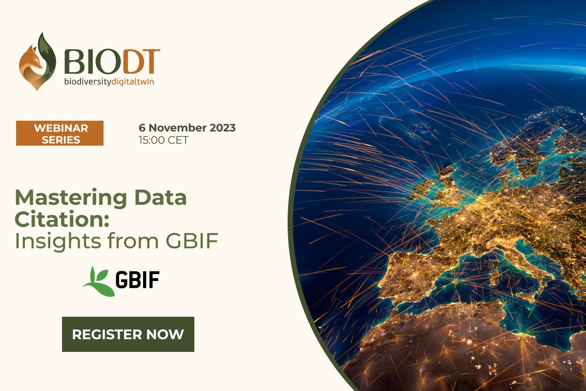 🍃 Dive deep into #DataCitation with insights from GBIF 🌎!

Discover why it's key to #biodiversity research: ensuring transparency, credibility &amp; collaboration.

🔍 Learn to cite datasets right!
🗓️ Nov 6, 2023
🍃Register: tinyurl.com/ymaw8pzk

#Biodiversity #DataCitation