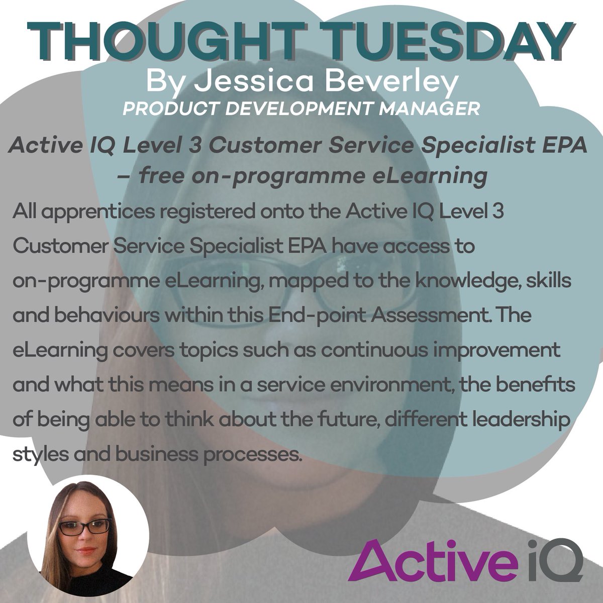 Active__IQ's tweet image. Today’s Thought Tuesday comes from our Product Development Manager, Jessica Beverley.
#thoughttuesday #apprenticeships #endpointassessment