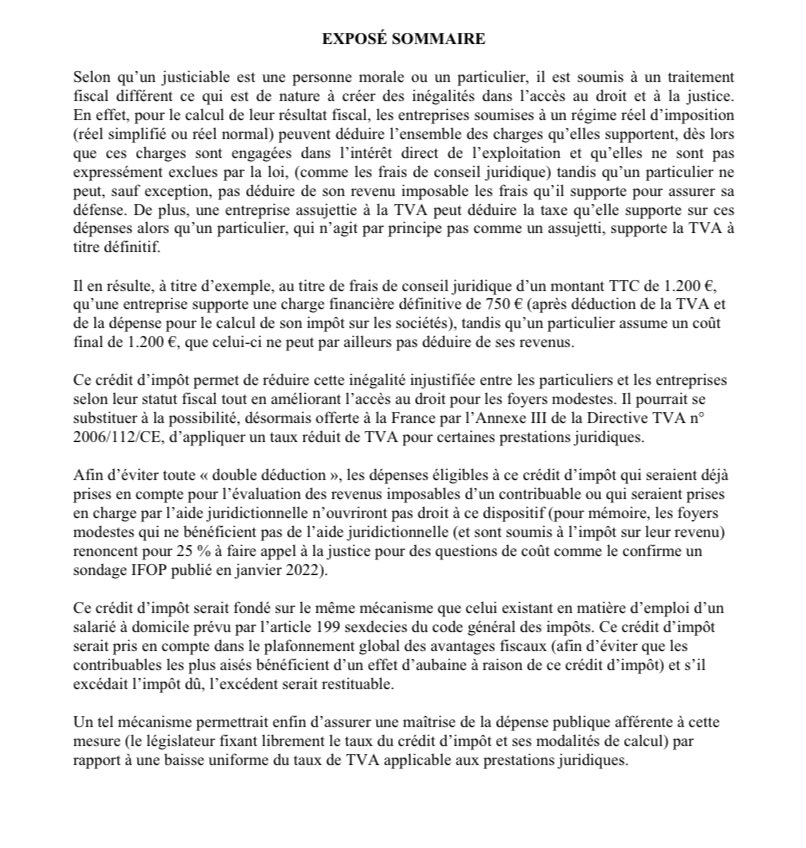.<a href="/Avocats_Paris/">Avocats de Paris</a> &amp; le député <a href="/EmmanuelPeller1/">Emmanuel Pellerin</a> ont travaillé sur deux amendements contre les inégalités fiscales dans l'accès à la justice. Notre objectif: faciliter l'accès à la justice &amp; promouvoir l'amiable pour les plus modestes. Merci pour son engagement ! #PLF2024