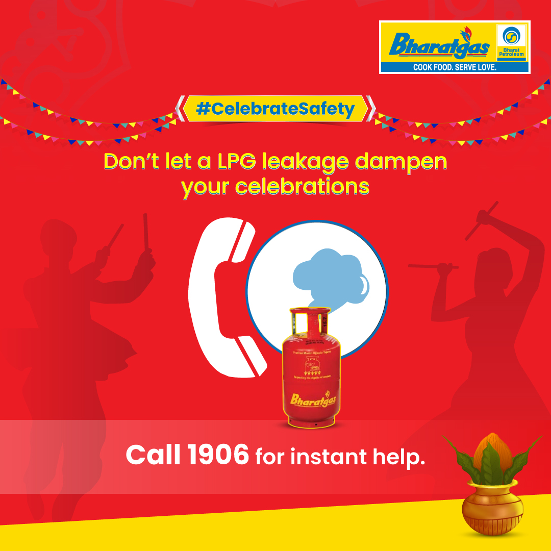 Bharat Petroleum LPG (@bpcllpg) on Twitter photo Let your festivities sparkle hassle-free. Dial 1906 in case of gas leakage and ensure your celebrations stay bright and stress-free. <a href="/BPCLimited/">Bharat Petroleum</a> <a href="/BPCLLPG/">Bharat Petroleum LPG</a> Let your festivities sparkle hassle-free. Dial 1906 in case of gas leakage and ensure your celebrations stay bright and stress-free. <a href="/BPCLimited/">Bharat Petroleum</a> <a href="/BPCLLPG/">Bharat Petroleum LPG</a>