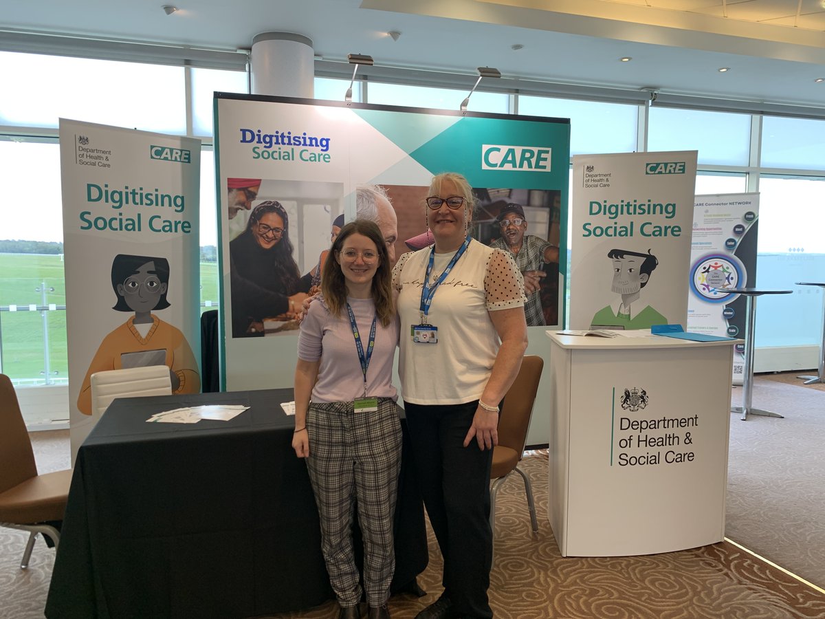 Today we are at the #CareRoadshow South! Come and see us at stand 5, we can’t wait to meet you and talk all things #DigitisingSocialCare! 🎉