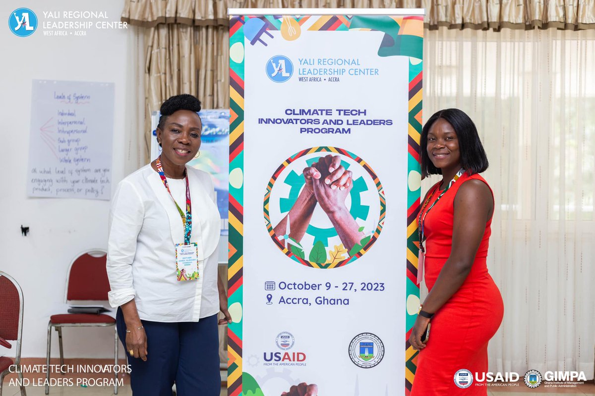 Esther_Cobbah's tweet photo. I am thrilled to be equipping African change makers in the @YALIRLCWA program. Together with @StratcommAfrica we are empowering them to successfully communicate their innovations and bring about the transformation needed to improve livelihoods.#YALIClimateTechProgram #Africa https://t.co/HHqJZ3zxlE