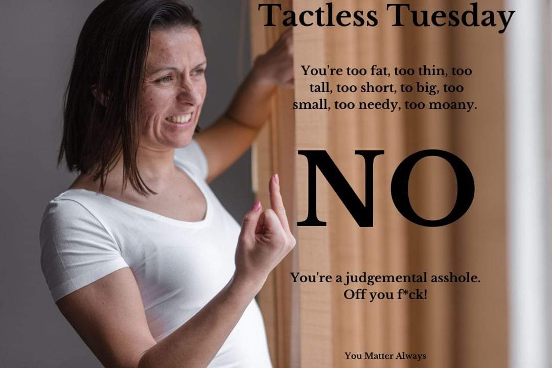 SuzieYMA's tweet photo. Hello you gorgeous bunch, it's #TactlessTuesday time again 🤔🙈🤣💜💜💜 #YouMatterAlways #sayitasitis #sentenceenhancers #giveitsomeoomph #getitoffyourchest #stressless #saywhatyouneedtosay #saywhatyoumeanandmeanwhatyousay #clearandconcise #goodforyourhealth https://t.co/OzuG3wFM6s