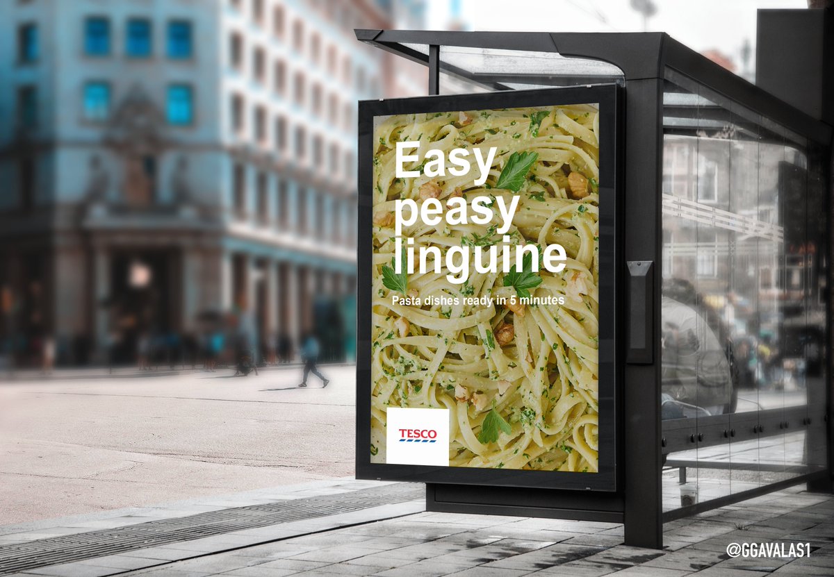 Easy peasy linguine
<a href="/OneMinuteBriefs/">One Minute Briefs ⏱️</a> Create posters to advertise pasta dishes for #NationalPastaDay <a href="/Tesco/">Tesco</a>