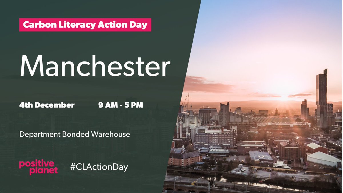 We're bringing Carbon Literacy Action Day to our #Manchester HQ!

Learners will come together this #CLActionDay to discover the basic science behind #climatechange and how we can minimise our #environmentalimpact to reverse the effects. 

Register here➡️ eu1.hubs.ly/H05P1wt0