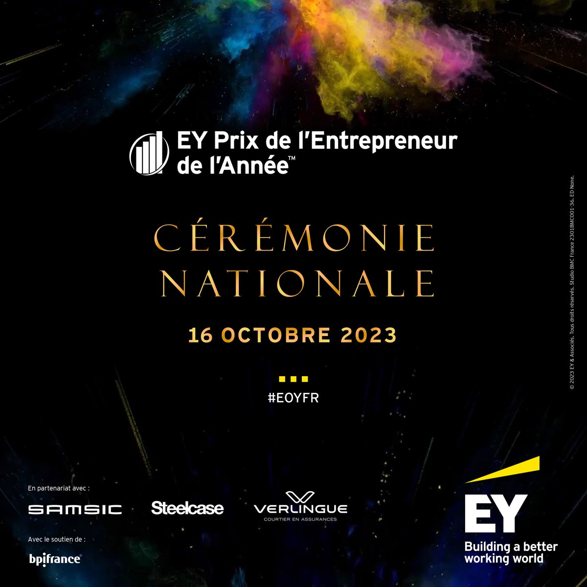 EYFrance's tweet photo. 🏆 Les lauréats nationaux de la 31e édition du Prix EY de l’Entrepreneur de l’Année 2023 ont été récompensés hier soir au Théâtre Mogador.  

Bravo aux 6 lauréats et félicitations aux 260 entrepreneurs ! 

📷 Découvrez cette promotion : https://t.co/TMJHpmNOhB #EOYFR #EOY31 https://t.co/Wjyz4NxWNX