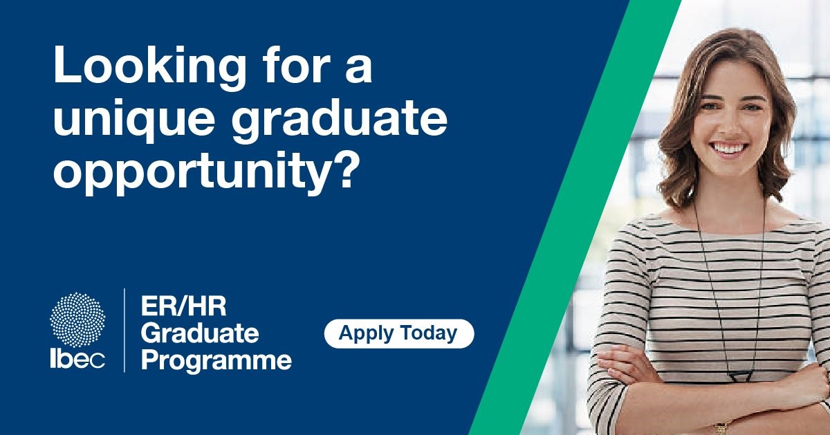 #Ibec’s Employer Relations and Human Resource Management Graduate Programme is unique. The 11 month paid programme offers an experience where no two days are the same.

Applications are open until Friday, Nov 3rd. ⌛️

Apply today 👉 ibec.ie/employer-hub/e…

#HR #graduate