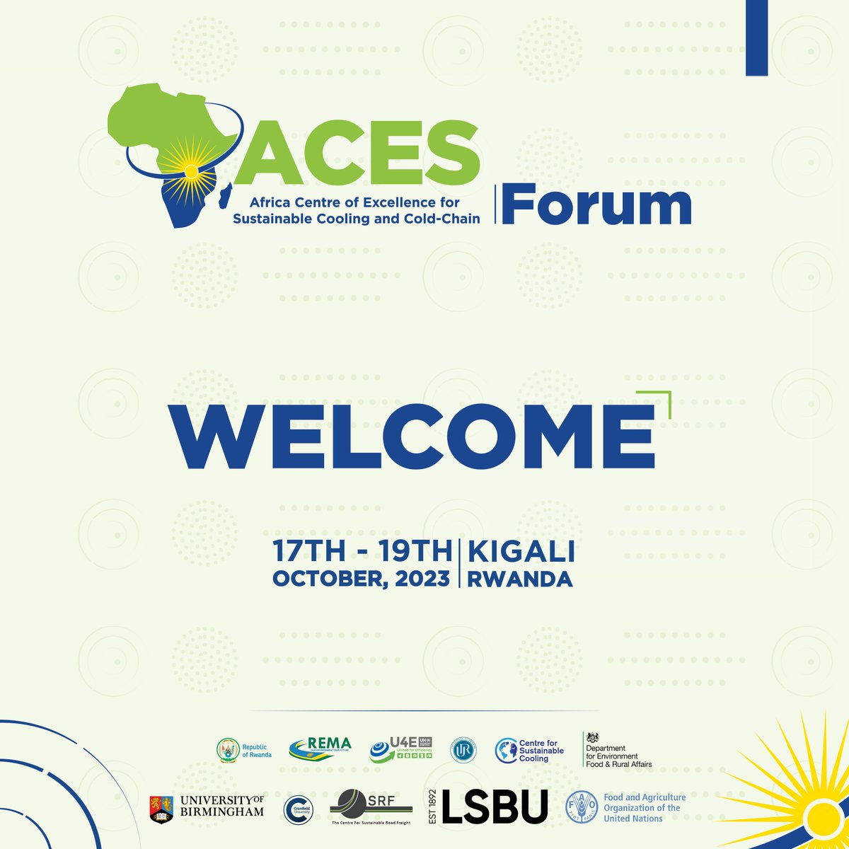 Rwanda is hosting the Africa Centre of Excellence for Sustainable Cooling and Cold Chain Forum, a dynamic forum on the future of cooling and cold-chain systems in Africa. The #ACESForum2023 is another great moment for the rich scientific talks and mind-opening workshops.