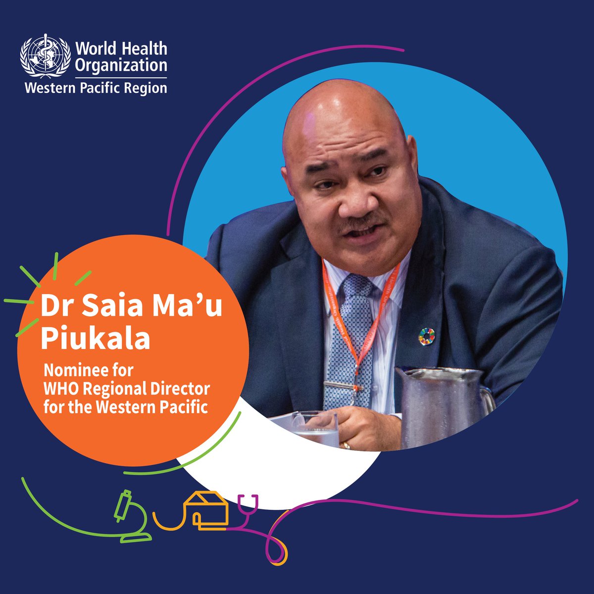 Dr Saia Ma’u Piukala, proposed by Tonga, has been nominated as the next @WHO Regional Director for the Western Pacific. Member States voted to nominate Dr Piukala during the 74th session of the WHO Regional Committee for the Western Pacific #RCM74.