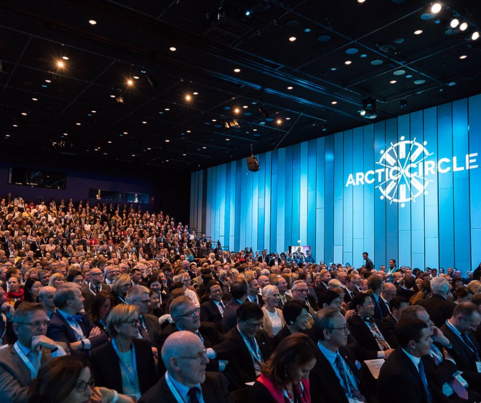 The Assembly this week marks the 10th anniversary of ⁦⁦<a href="/_Arctic_Circle/">Arctic Circle</a>⁩ . Celebrated by over 2000 participants from +70 countries. Largest annual global platform on #Arctic , #climate, #energy, #oceans and other challenges. A New Model of Constructive Cooperation.