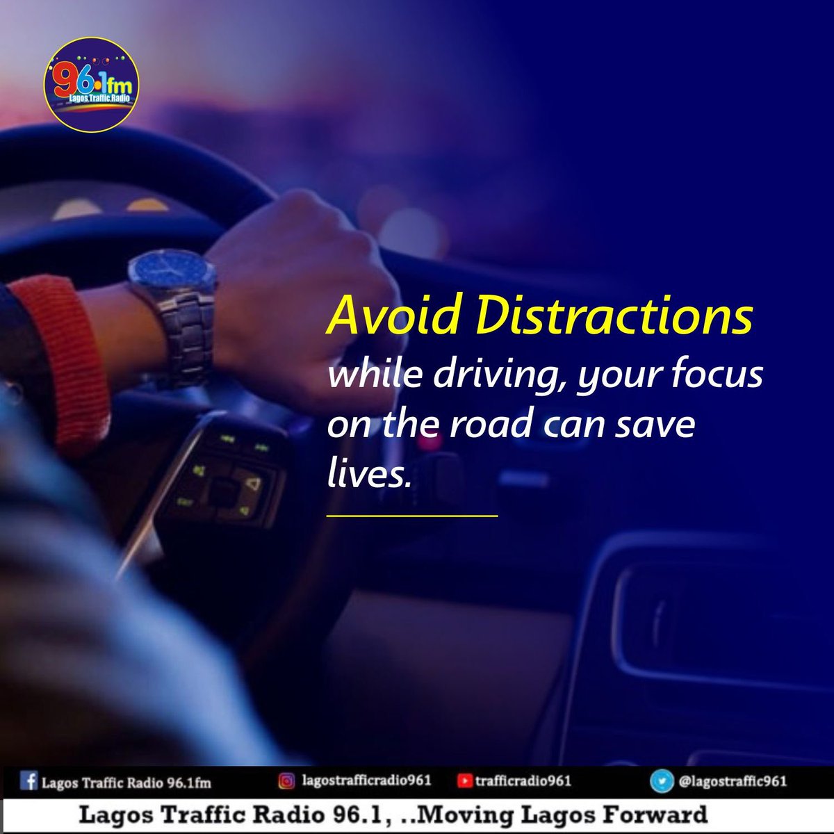 lagostraffic961's tweet photo. Obey traffic rules and signals; they are there for your safety and the safety of others. Protect yourself, protect others.

#Tuesdaydrive #drivesafe 
#lagostraffic #PositiveVibes https://t.co/RQdvEeyM5s