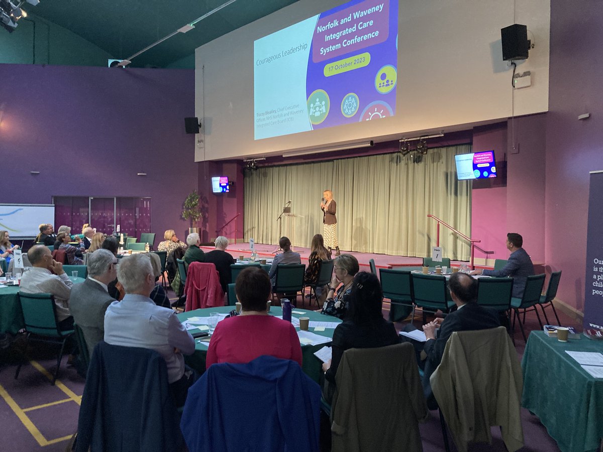 📢 Partners across Norfolk and Waveney Integrated Care System are exploring how to strengthen our ICS using courageous leadership and shared ambitions to empower our health and wellbeing system #ICSconference #ImprovingLivesTogether 🙌