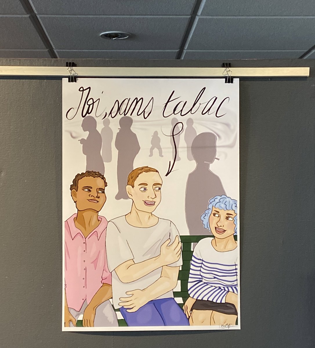 À retrouver dès maintenant et jusqu’au 15 Novembre à la MDE, l’exposition Enfumée, organisée dans le cadre du mois sans tabac 🖼️