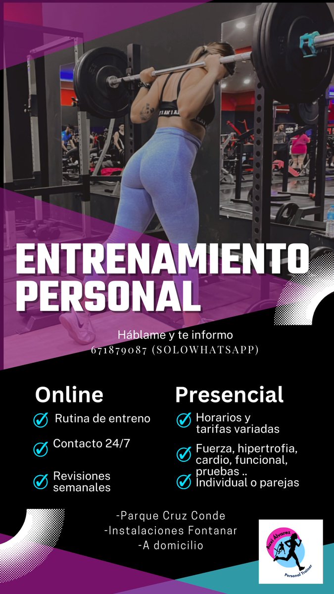 auxi_alvz's tweet image. Agradezco difusión 🙏✨🏋🏻‍♀️
#EntrenamientoPersonal 

✅Hay cambios en el lugar de entrenamiento presencial