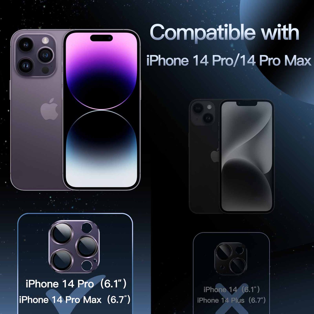 JETech_US's tweet image. Camera Lens Protector for iPhone 14 Pro💐
Full Coverage 9H Tempered Glass Ring Cover👇👇👇
Easy to install after cleaning, no fogging and strong adsorption, not easy to fall off🤓
#CameraLensProtector
From: amzn.to/405KV3K
Shop: amzn.to/45yaNHM
