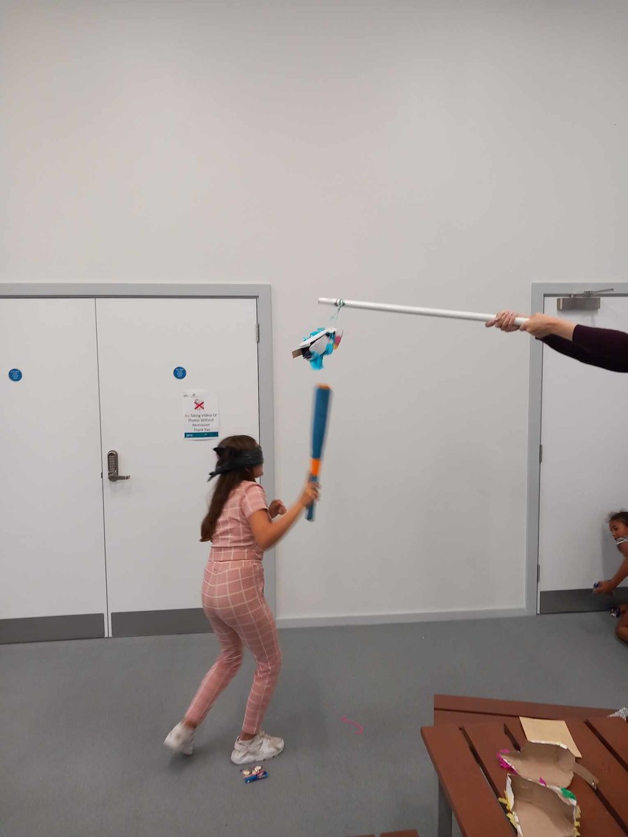 Our Uttlesford Young Carers made pinatas, filled them full of sweets and looked foward breaking into them! #Uttlesford #YoungCarers