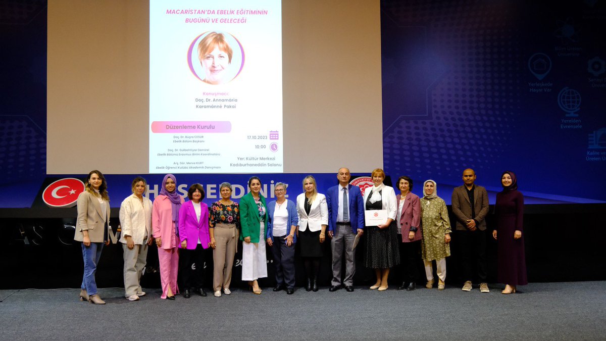 Macaristan Pécs Üniversitesi'nden Doç. Dr. Annamárla Karamánné Pakal'ın konuşmacı olarak katıldığı panale; Sağlık Bilimleri Fakültesi Dekan Vekili Dr. Öğr. Üyesi Nur Perihan Tosun, Ebelik Bölüm Başkanı Doç. Dr. Büşra Cesur, akademisyenler ve öğrenciler katıldı.
2️⃣