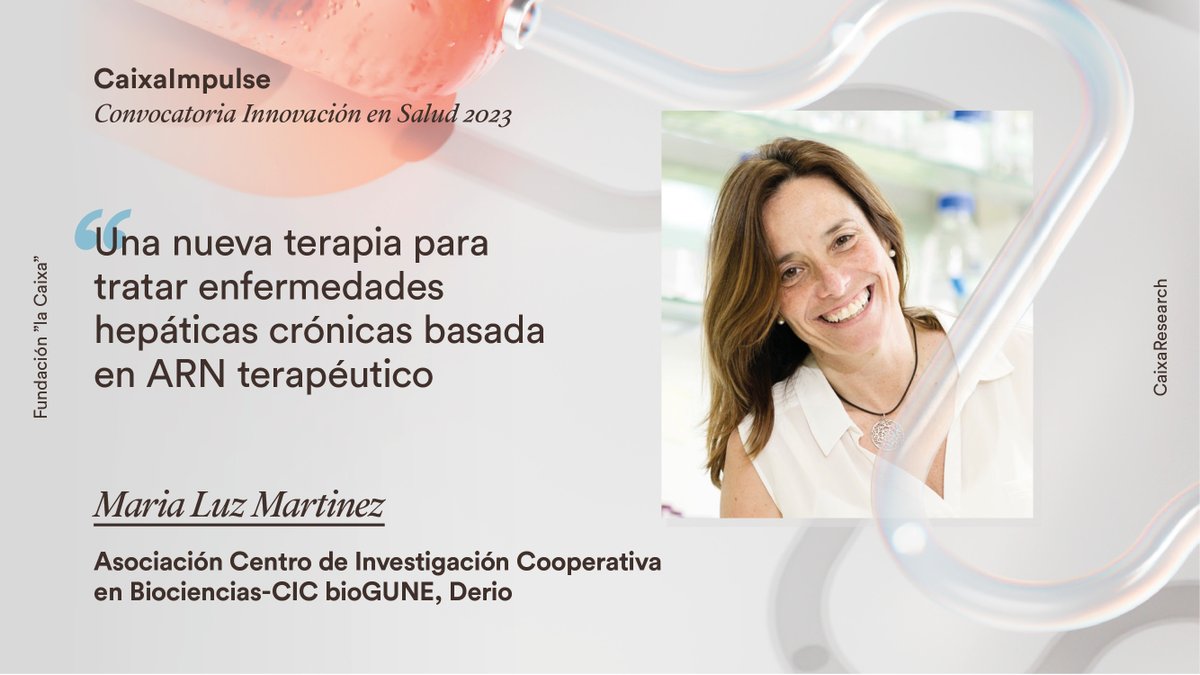 CaixaResearch's tweet photo. Las enfermedades hepáticas crónicas son una de las principales causas de mortalidad a nivel mundial.

🚀 Con #CaixaImpulse Innovación, @chantar_m avanzará en el desarrollo de una nueva terapia basada en ARN que ya ha obtenido resultados prometedores.

🔗 https://t.co/SLvPUS15Q1 https://t.co/QvkboaDdFa