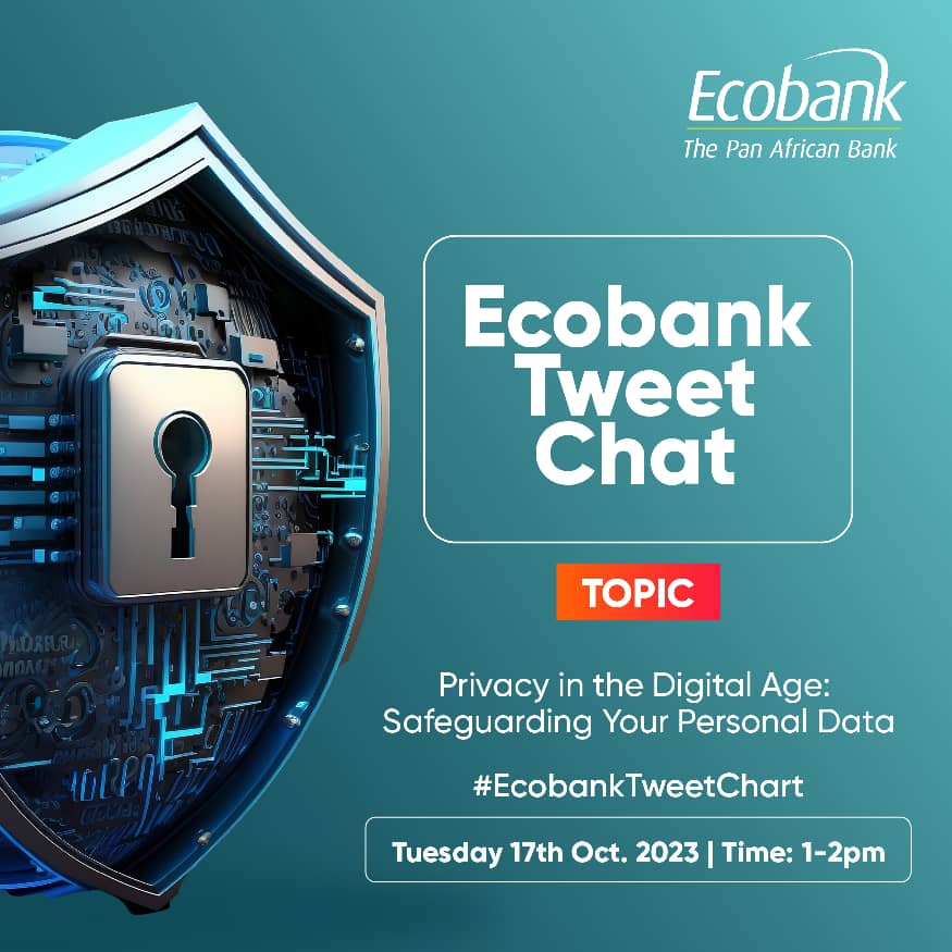 EcobankUganda's tweet photo. #EcobankTweetChat! Get ready to chat about online security. Drop your questions, and Andrew Walusimbi, our Group Head of Information Security Risk Management, answer them.
#CybersecurityAwarenessMonth
#MoreSecure https://t.co/7E3oOqasgo