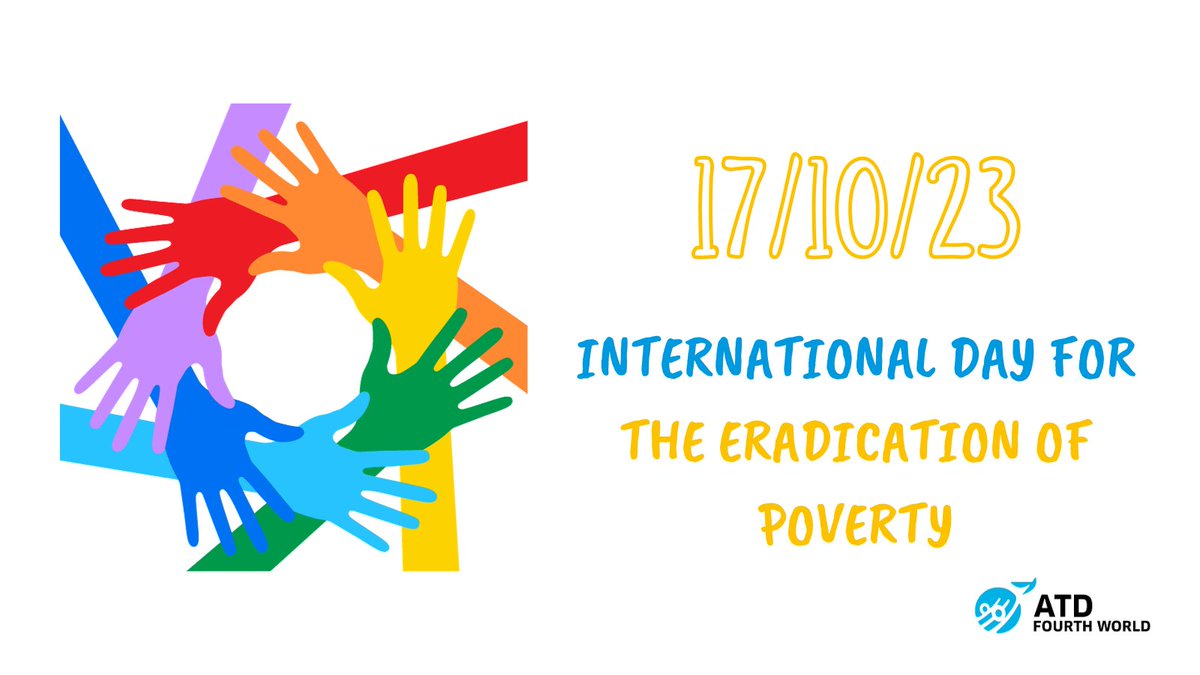 TODAY, the world unites for #DecentWork and #SocialProtection. Let’s ensure everyone has the opportunity to work and live with dignity and security. Join the movement to #EndPoverty! 💪🌎 #IDEP2023 #ATD4thWorld