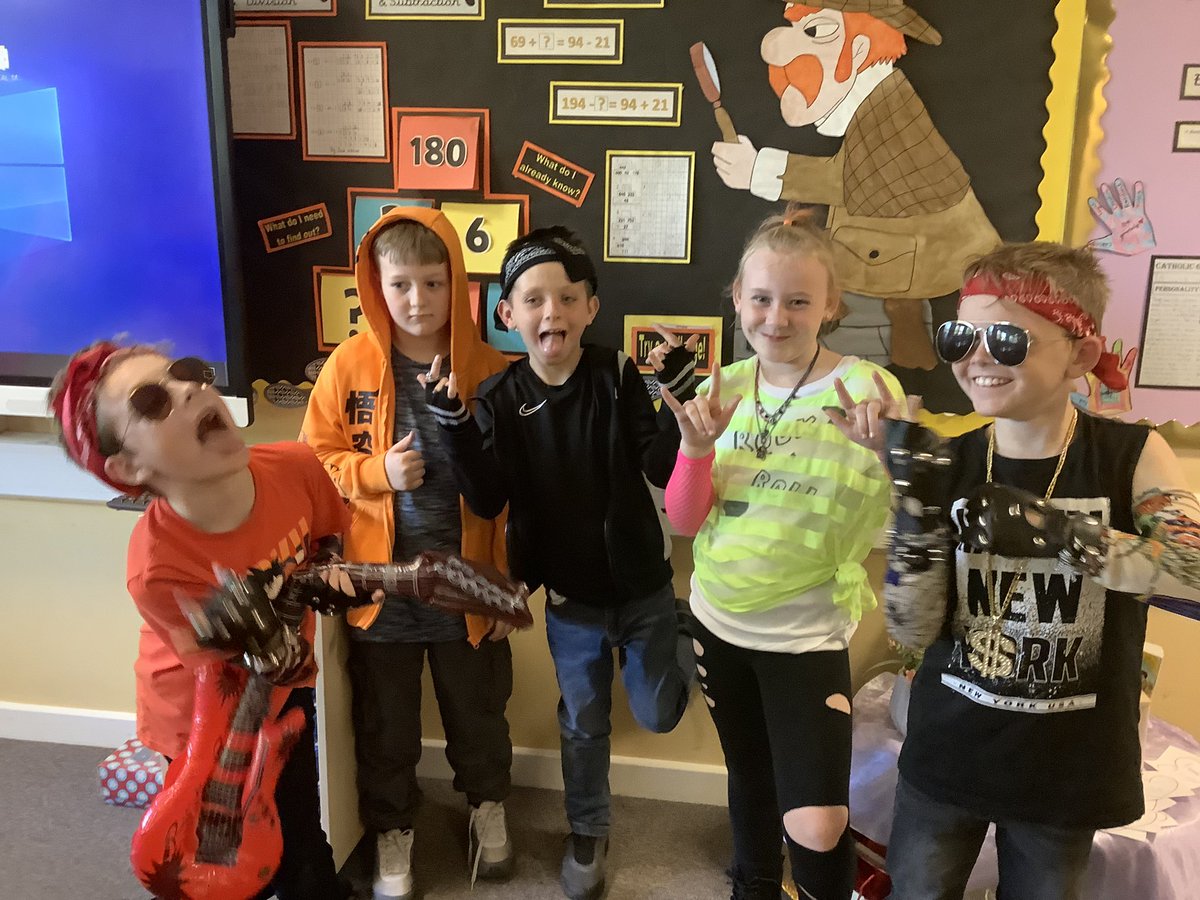 5J_stjohns's tweet photo. Look at our Rockstars 🎸🤘🤩🎤 We had a fantastic TIMES TABLE ROCKSTARS day! https://t.co/PNgFeDJ8hs