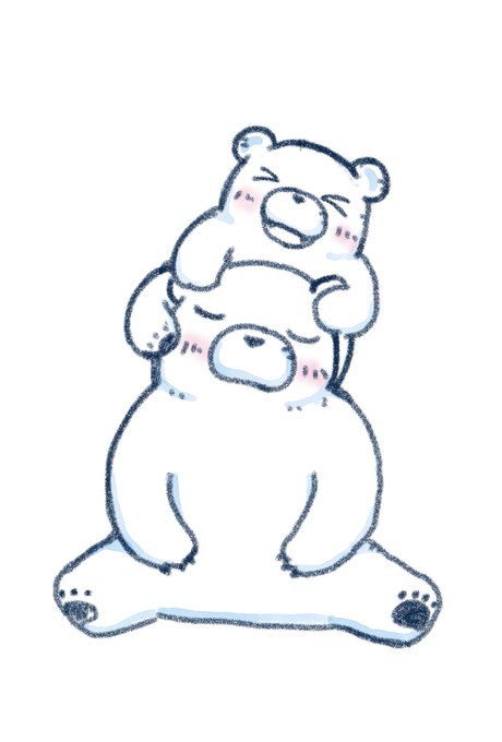 「blush polar bear」 illustration images(Latest)