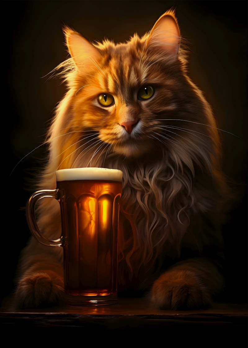 JukaArts's tweet image. GM😉🫶
Maine Coon Cat &amp;amp; Beer 🍺
Buy at: displate.com/displate/69084…

More 👇
displate.com/jcdesignerusa?…

#cats #ManCavers #catlovers #beautifulcats #fineart #tavern #portrait #AnimalsLover #animals #adorable #cool #kittens #breedcats #pets #funny #giftsforher #giftsforhim #poster #kitty