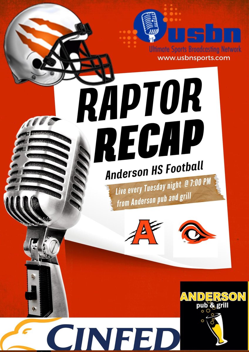 AHS_TDClub's tweet photo. ⭐️ Congrats @_AHS_Football Week 9️⃣ Players of the Game:
🏈Offense: @michaellsmithh7
💪🏼Defense: @reidbakes13
🏈Special Teams: @NorgrenDavid
🎙️Interviews tonight @usbnsports broadcast of #RaptorRecap sponsored by @CinfedCU
#WorkWins https://t.co/cKLfAh9yob