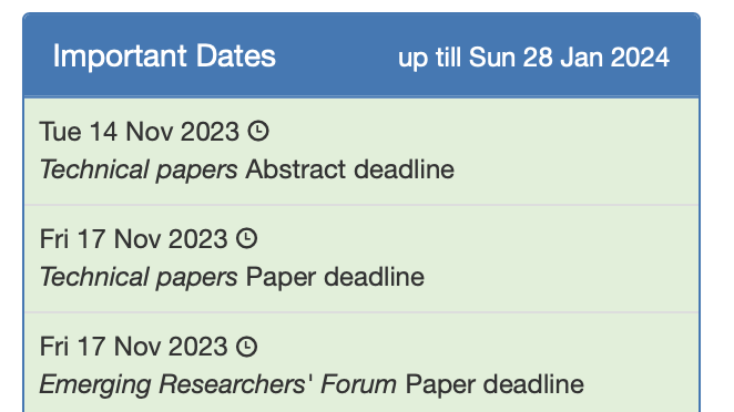 TechDebtConf's tweet image. You have less than one month for submitting @TechDebtConf. Do not miss to meet our fantastic community @zadiacodabux @rodrigoospinola @dr_tusharma #technicaldebt @ICSEconf #ICSE2024.