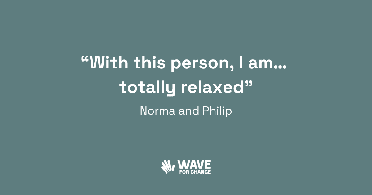 WAVE for Change (@waveforchange) on Twitter photo "With this person, I am… totally relaxed" 😊
Norma and Philip sent their #WaveFamilyAlbum photo as part of the LIVING WITH exhibition this week📷 Come and join us at <a href="/Yourallypally/">Alexandra Palace</a> until Sunday. All details on our website.
#WaveLivingWith #WithNotFor "With this person, I am… totally relaxed" 😊
Norma and Philip sent their #WaveFamilyAlbum photo as part of the LIVING WITH exhibition this week📷 Come and join us at <a href="/Yourallypally/">Alexandra Palace</a> until Sunday. All details on our website.
#WaveLivingWith #WithNotFor
