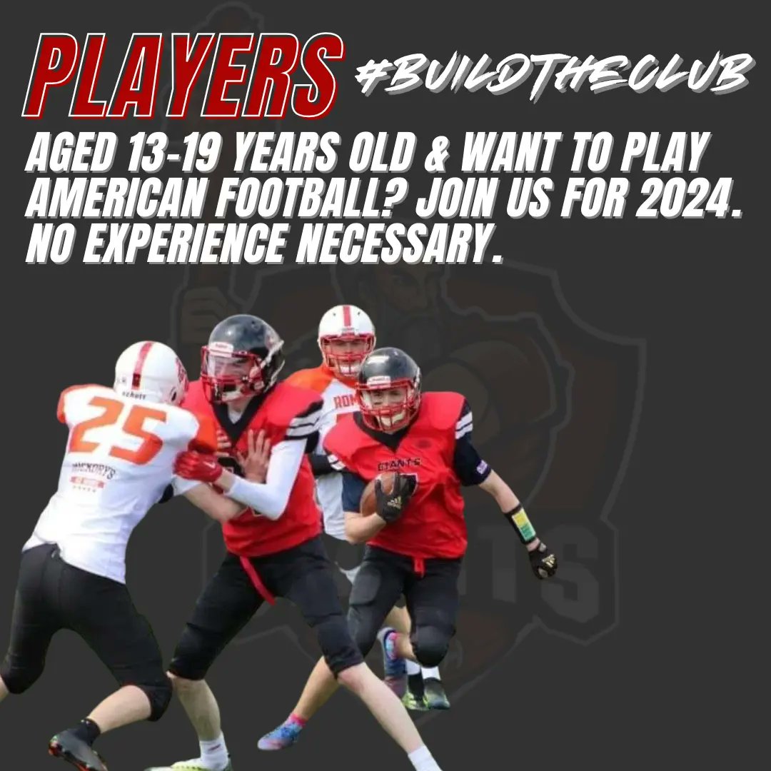theneaaf's tweet photo. It's time to move our focus to 2024.
We are recruiting players, coaches and management to the Giants to help us grow and compete for next season.
Want to know more? Get in touch!
Winter recruitment sessions coming soon 👀
#NorthEastAcademy
#NEAAF
#NorthEastGiants #Britball https://t.co/hxCJlTe2KA