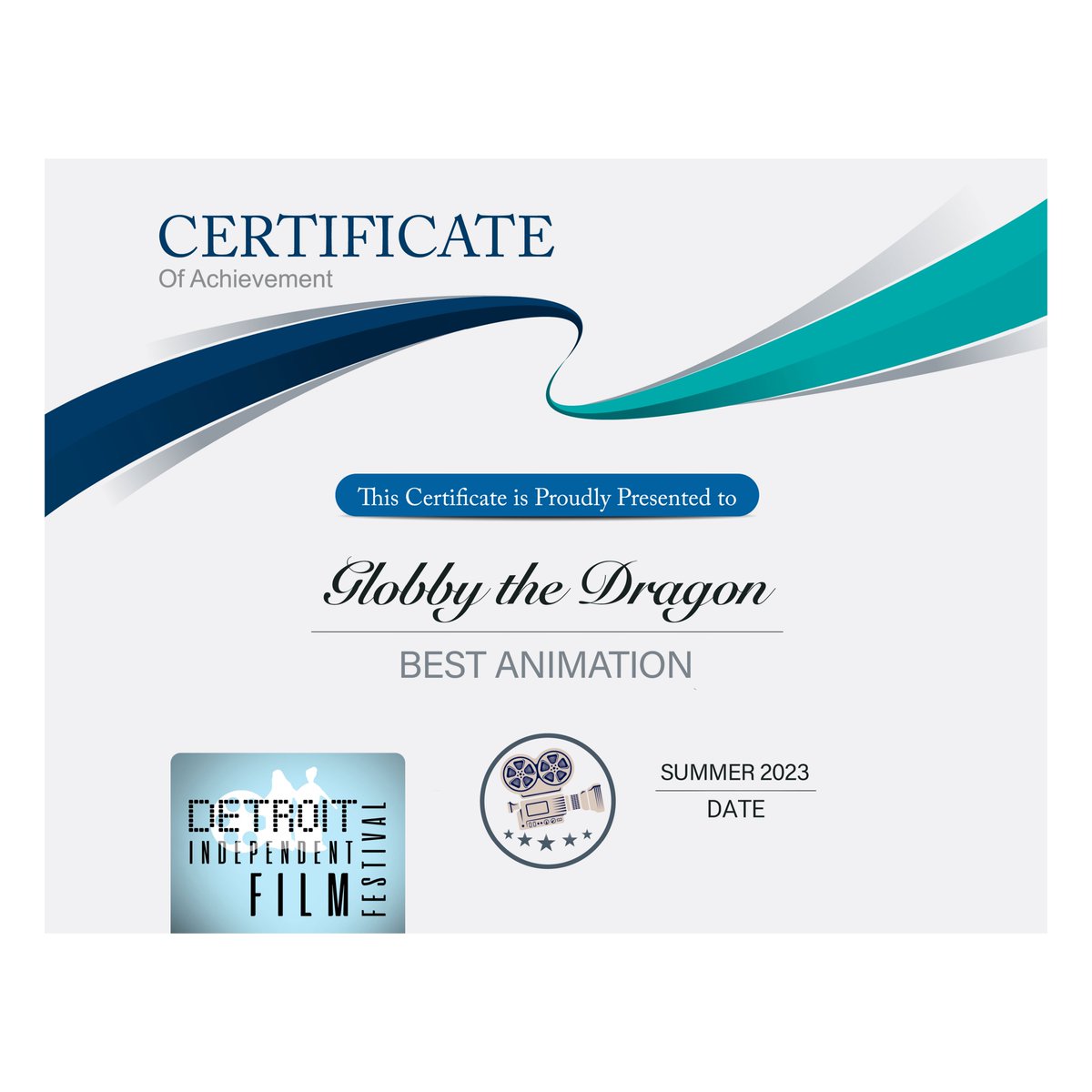 insightstudiohk's tweet photo. We've won again!!! 🌟🎬 So excited that our film Globby the Dragon has been crowned Best Animation at the Detroit Independent Film Festival  🥳

#FilmFestival #Bestfilm #Animation #Language #ExcitingNews #StayTuned #Creativity #InsightStudios #LittleWonderers #GlobbytheDragon https://t.co/n9853Ms9ub