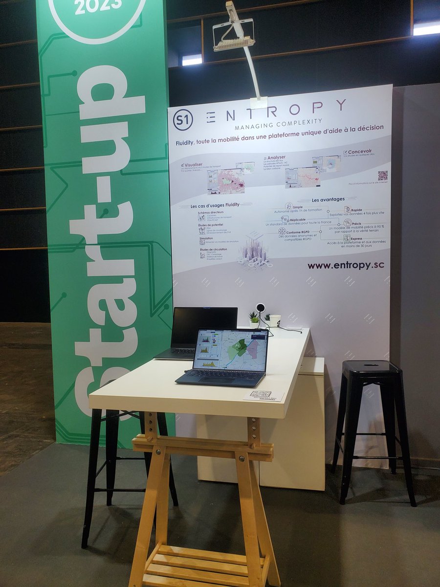 Au salon <a href="/RNTP_2023/">RNTP</a> à la Grande Halle de Clermont-Ferrand, avec <a href="/entropy_sc/">Entropy</a> on présente Fluidity, notre logiciel de visualisation et d'analyse des flux de déplacements. D'aujourd'hui à jeudi midi. Je vous attends ! 😉