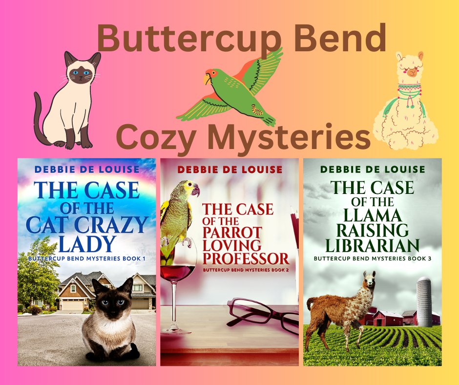 The 3 books in my Buttercup Bend #cozymystery series, are on sale on all platforms until October 24. This one-volume set contains all 3 books. You can get this great #99cents deal at geni.us/LlytV. #NextChapterPub