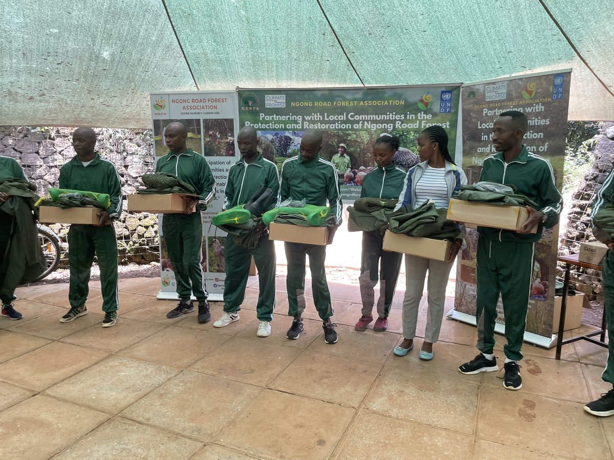 🌳 Proud moment for Ngong Road Forest Association! With support from <a href="/UNDPKenya/">UNDP Kenya</a> , the association has   recruited new scouts  &amp; equipped them with uniforms and security patrol bikes to enhance forest safety. strengthening our commitment to preserving nature together. 🌿🚴‍♂️