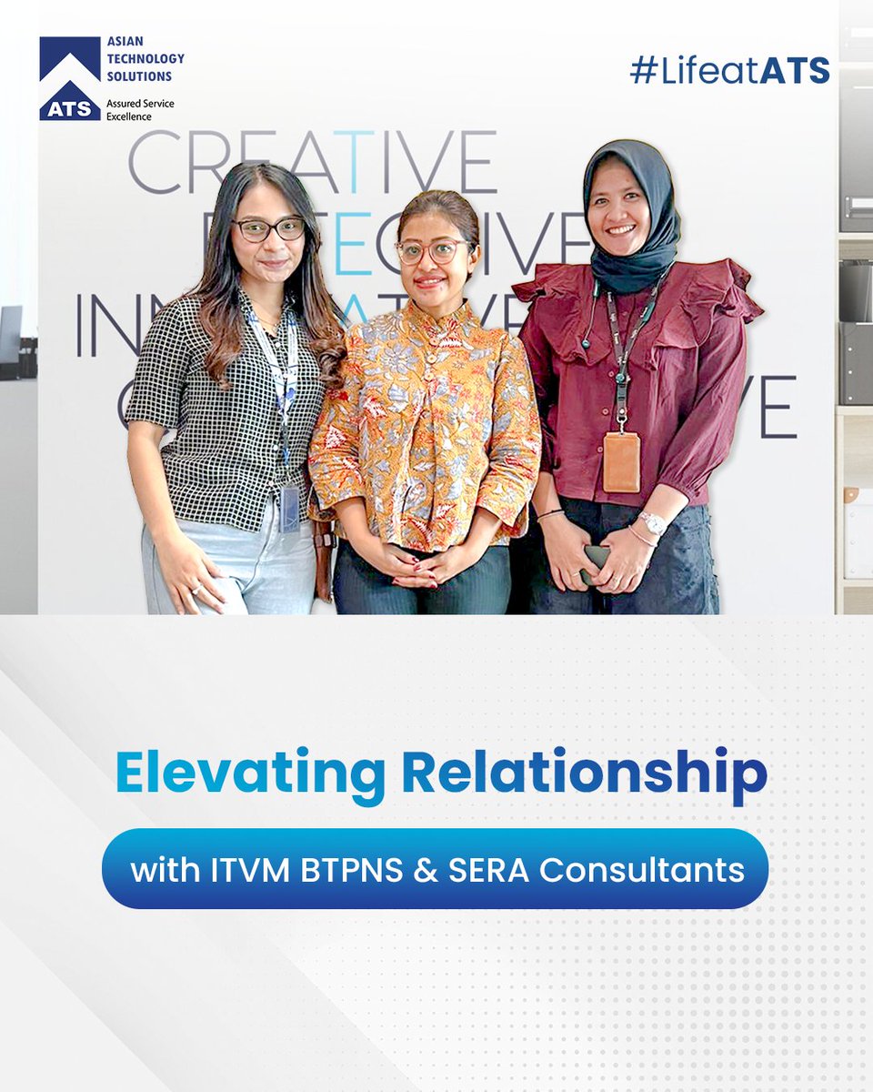 Asiatek_id's tweet image. Minggu lalu, @Asiatek_id berkesempatan untuk bertemu dengan Tim ITVM dari BTPN Syariah &amp;amp; rekan-rekan konsultan IT kami dari PT Serasi Autoraya.

#AsianTechnologySolutions #AsiatekSolusiIndonesia #ATS #ATSID #ITSolutions #ITConsulting #ITResource