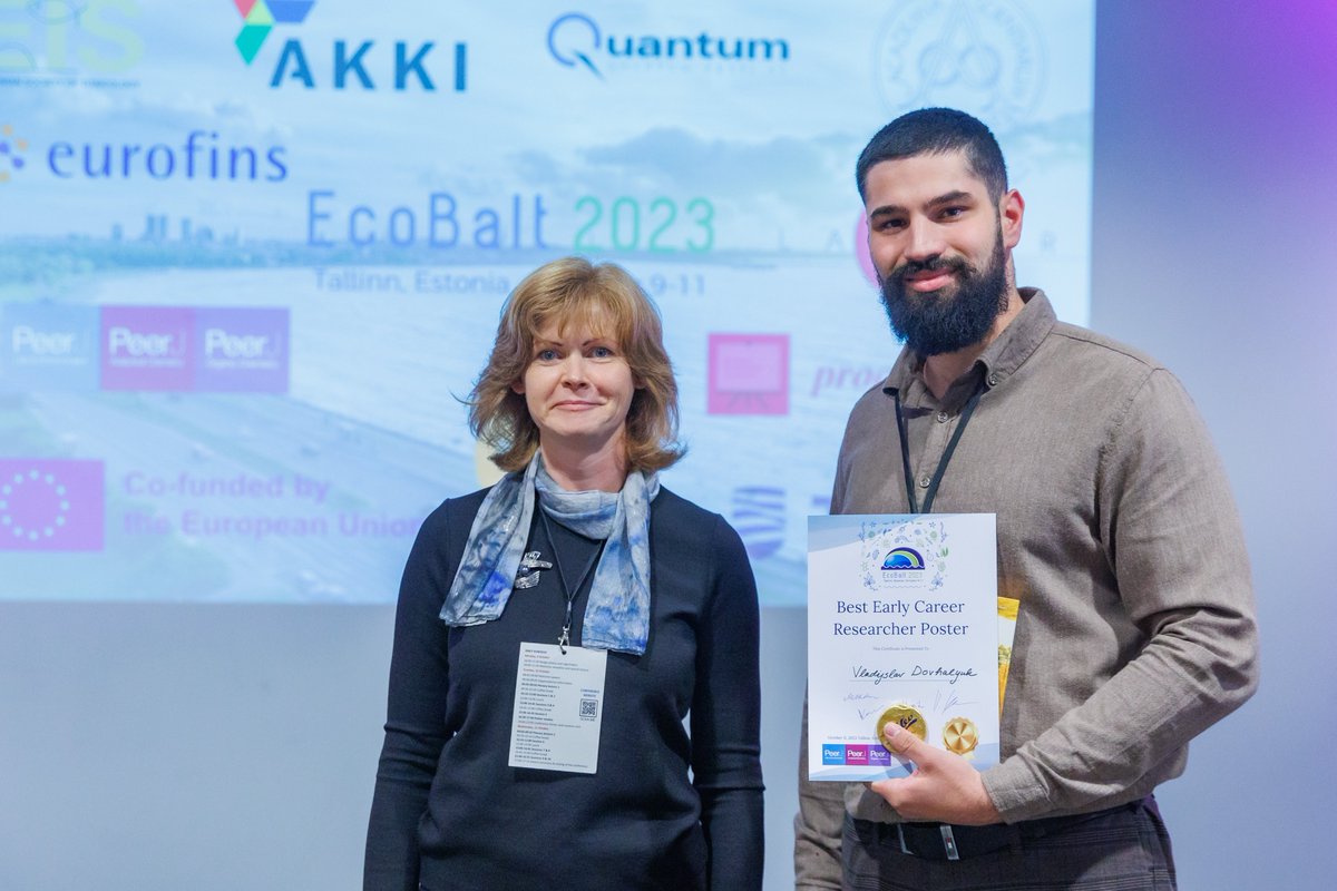 Vladyslav Dovhalyuk (@dovhalyukvlad) on Twitter photo ๐ "Best Early Career Researcher Poster" Award at EcoBalt 2023 ย ๐
<a href="/GlobischLab/">Globisch Lab</a>
๐ธ Arno Mikkor
#EcoBalt2023 #EACH #Metabolomics #GlobischLab ๐ "Best Early Career Researcher Poster" Award at EcoBalt 2023 ย ๐
<a href="/GlobischLab/">Globisch Lab</a>
๐ธ Arno Mikkor
#EcoBalt2023 #EACH #Metabolomics #GlobischLab