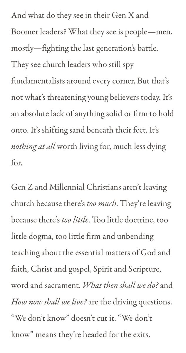 AJWTheology's tweet photo. Post of the day: Brad East on church leadership by generation. Kaboom: https://t.co/RJatnPZlPR https://t.co/no3ZjghHis