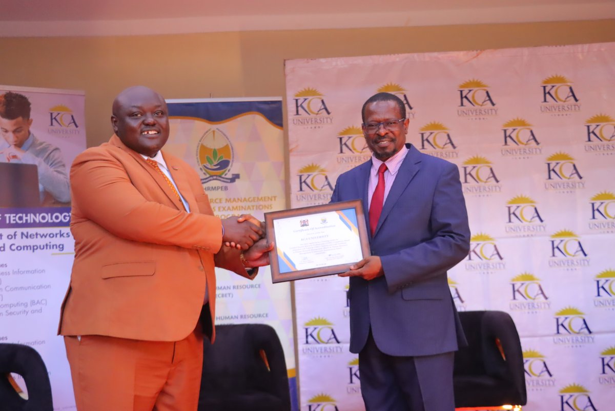 kcauniversity's tweet photo. The KCA University Professional and Technical Training Institute (KCAU PPTI) is now an accredited center for teaching and examining Human Resource Management Professionals Examinations Board #AcademicProgrammes and #ProfessionalCertifications
#KCAUat10 https://t.co/dqsOIDn918