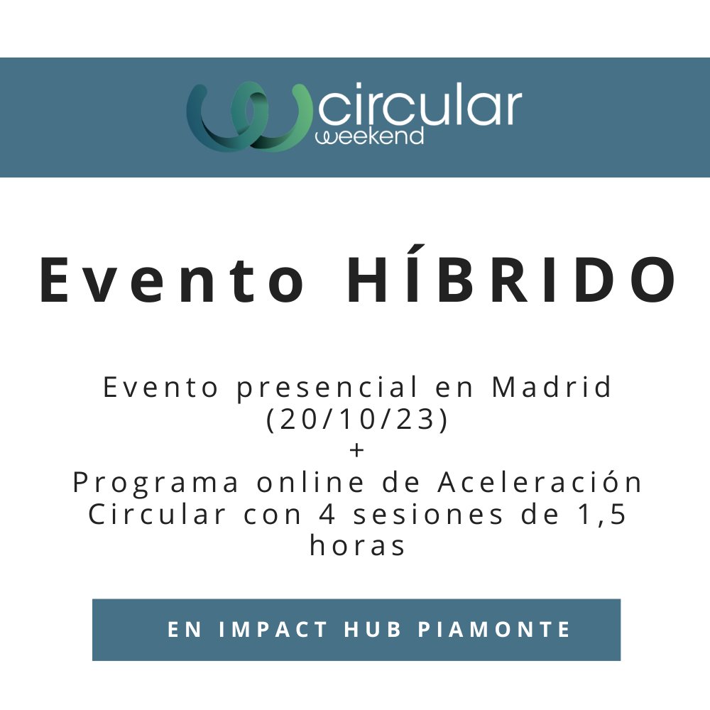 circularweekend's tweet image. Llega la cita #circular otoñal con #Circularweekend con mesas redondas sobre emprendimiento en la cadena de valor textil y sobre los nuevos modelos de negocio circulares textiles.

Casos de éxito reales y mucho networking. Inscríbete gratis 👇🏽
circularweekend.org