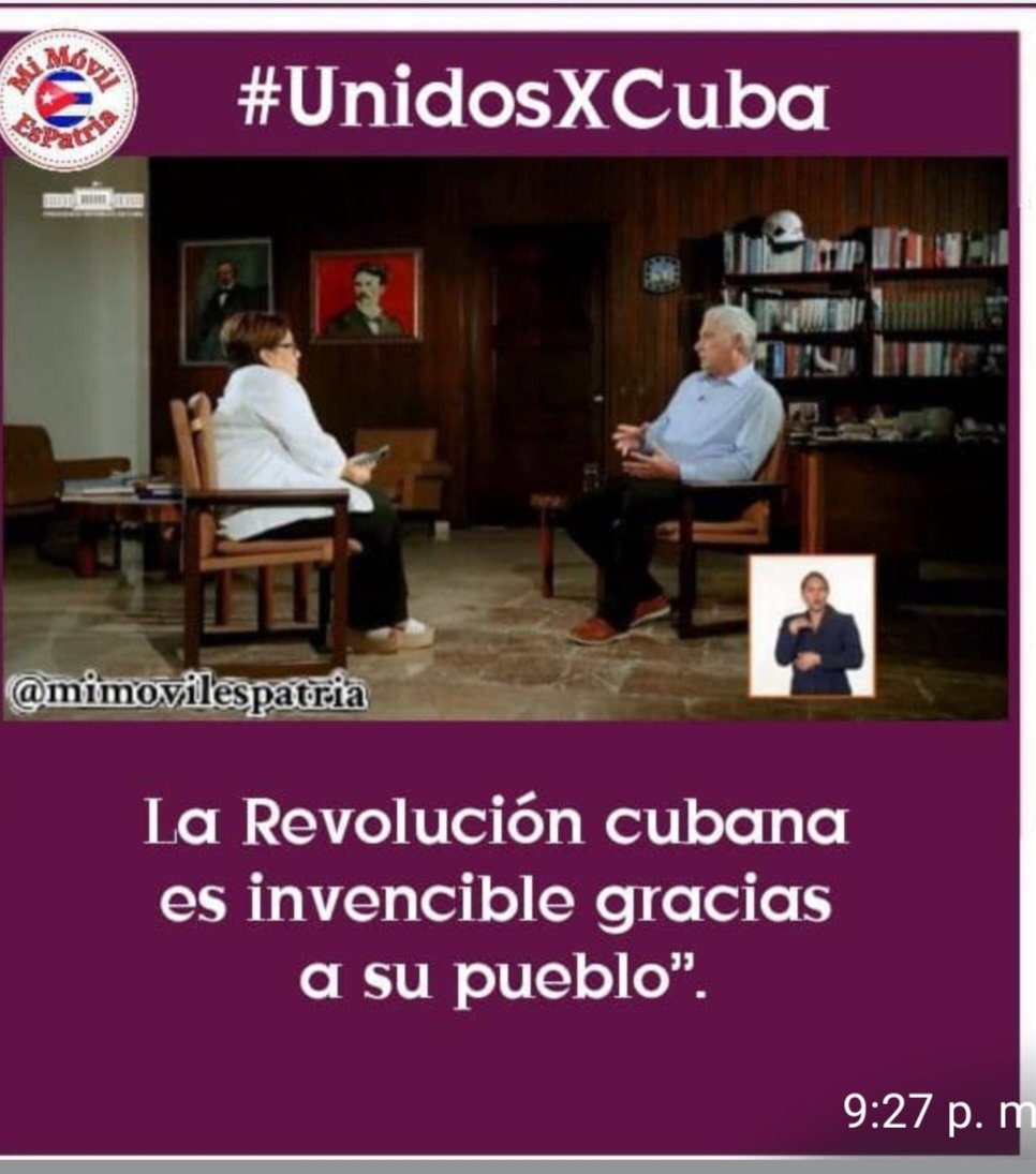 bello_caridad's tweet photo. #YoSigoAMiPresidente por su continuidad al legado de #Fidel y las enseñanzas de #Raul,por su honestidad,su valentía,su dedicación al pueblo,por su inteligencia.Por ello y mucho más, somos millones los que lo seguimos https://t.co/b2O5c0pE6q