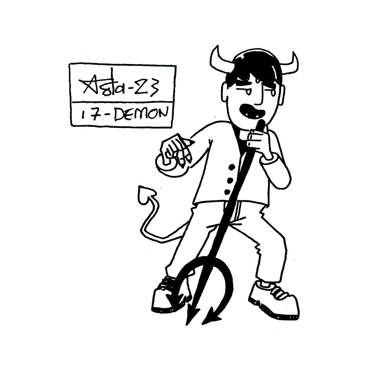 adrien_ber_nard's tweet photo. #inktober2023 du jour 17 sur le théme #Demon https://t.co/TNl2i8UxHv