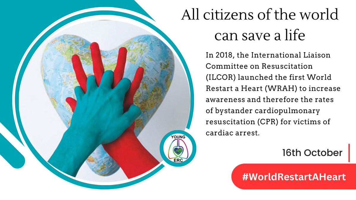 Every year, since 2018, many countries around the world 🌍 celebrate 🎉 the #WorldRestartAHeart day! @ERC_resus @Ilcor_org