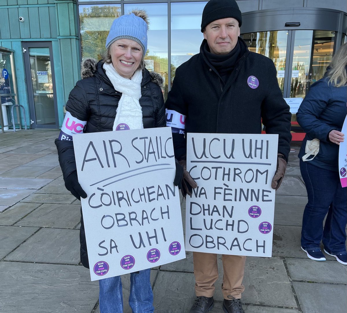 UCUScotland's tweet image. Justice for workers! On strike at UHI ⁦@UHI_UCU⁩ #ucuRISING #saveUHI