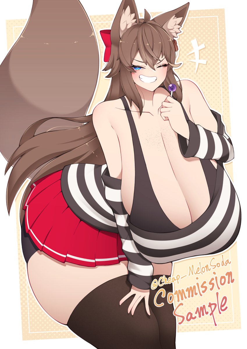 Cheap_MelonSoda's tweet photo. 納品しましたよーっ！🐺🍭 https://t.co/kfLWtKSzKa