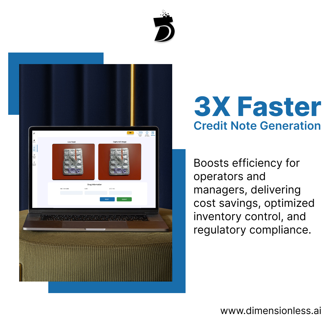 DimensionlessAI's tweet photo. Unlock 3X faster credit note generation for Pharmaceutical industry with AushadhAI and supercharge your business operations!

https://t.co/yBGSbJa3vj

#ArtificialIntelligence #processautomation #Automation  #OCR  #claimverification #pharmacy   #computervisionexpert https://t.co/lUjVracQUt