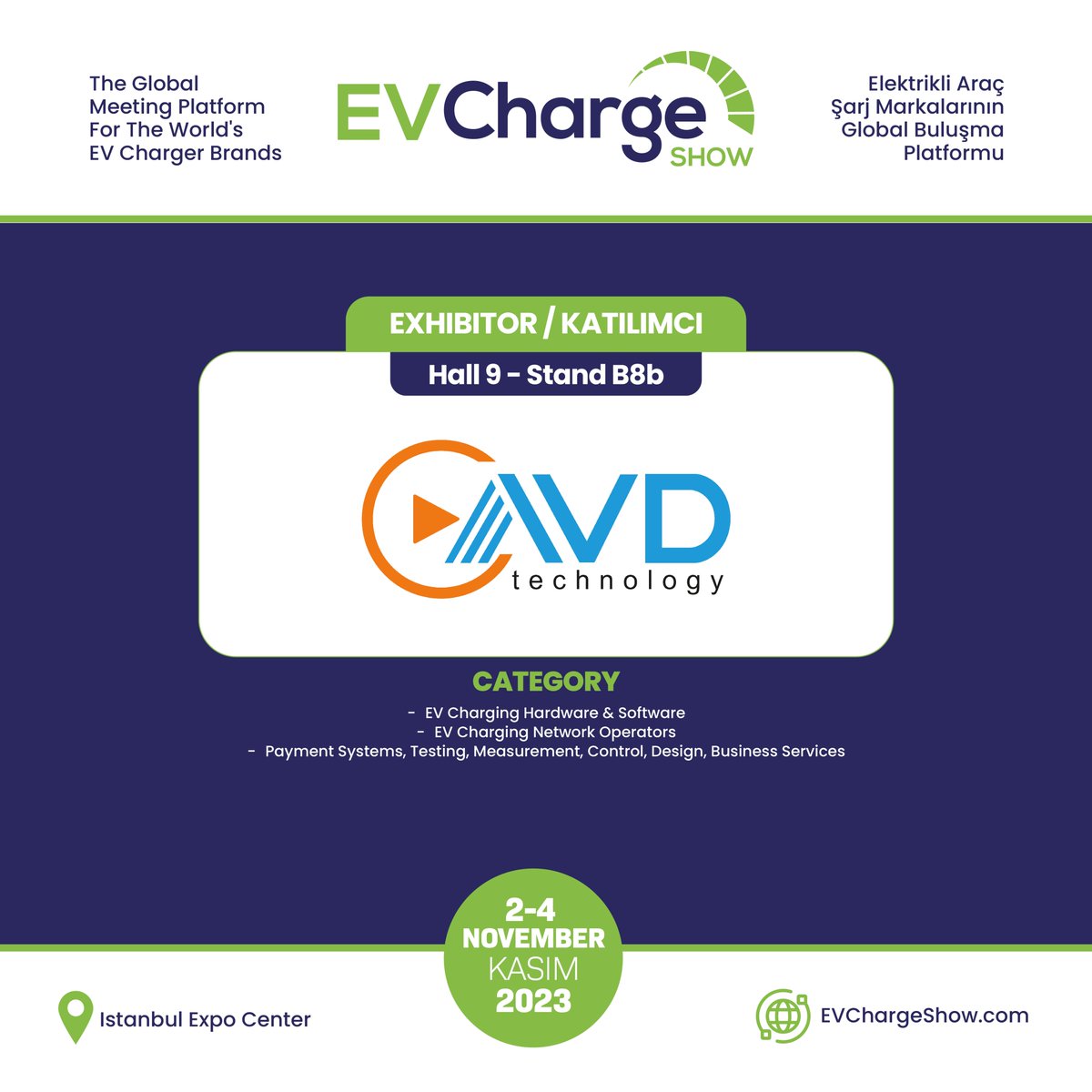 EVChargeShow's tweet image. AVD Teknoloji is in the EV Charge Show!
AVD Teknoloji de EV Charge Show&apos;da!

Become an exhibitor: evchargeshow.com/become-an-exhi…
Katılımcı olun: evchargeshow.com/tr/standli-kat…

#EVChargeShow #InHandNetworks #IIoT #Route #Gateway #Switch #Cloud #EV #EVCharge #IoT