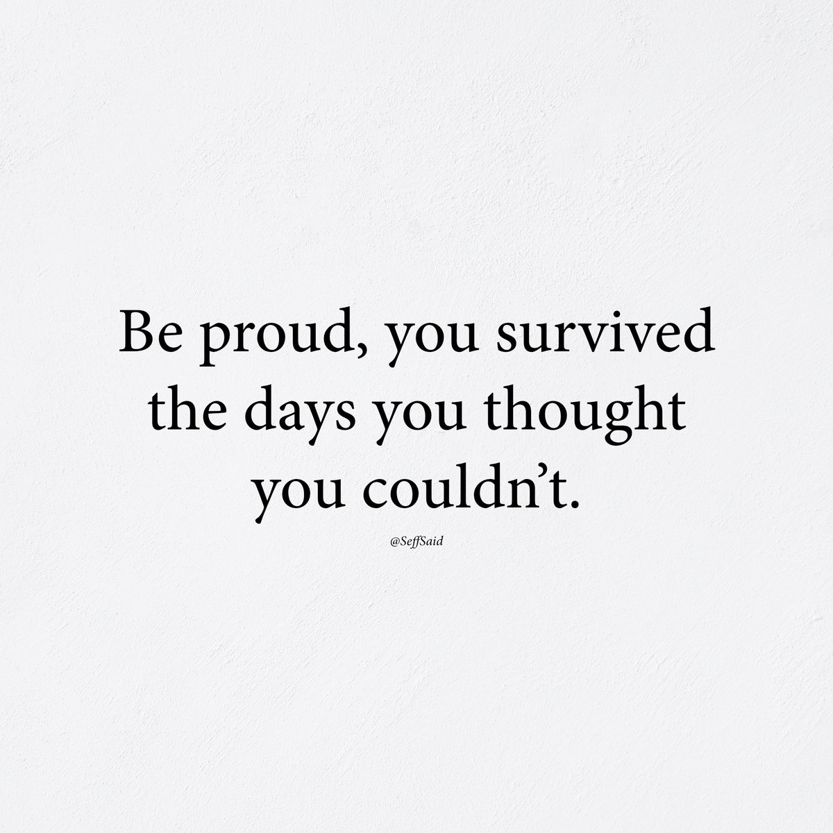Be proud