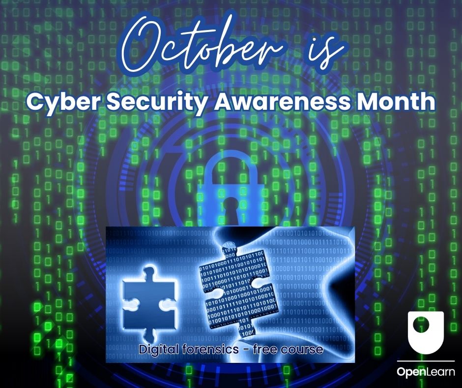 OUFreeLearning's tweet image. #Digital evidence features in so much of our personal and business lives. 

For #CyberSecurityAwarenesMonth, check out this free course on &apos;#Digitalforensics&apos; - an introduction to computer #forensics and #investigation from The @OpenUniversity: 

ow.ly/T1Ym50PX8Xp